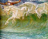 Walter Crane The Horses of Neptune [detail 1] painting